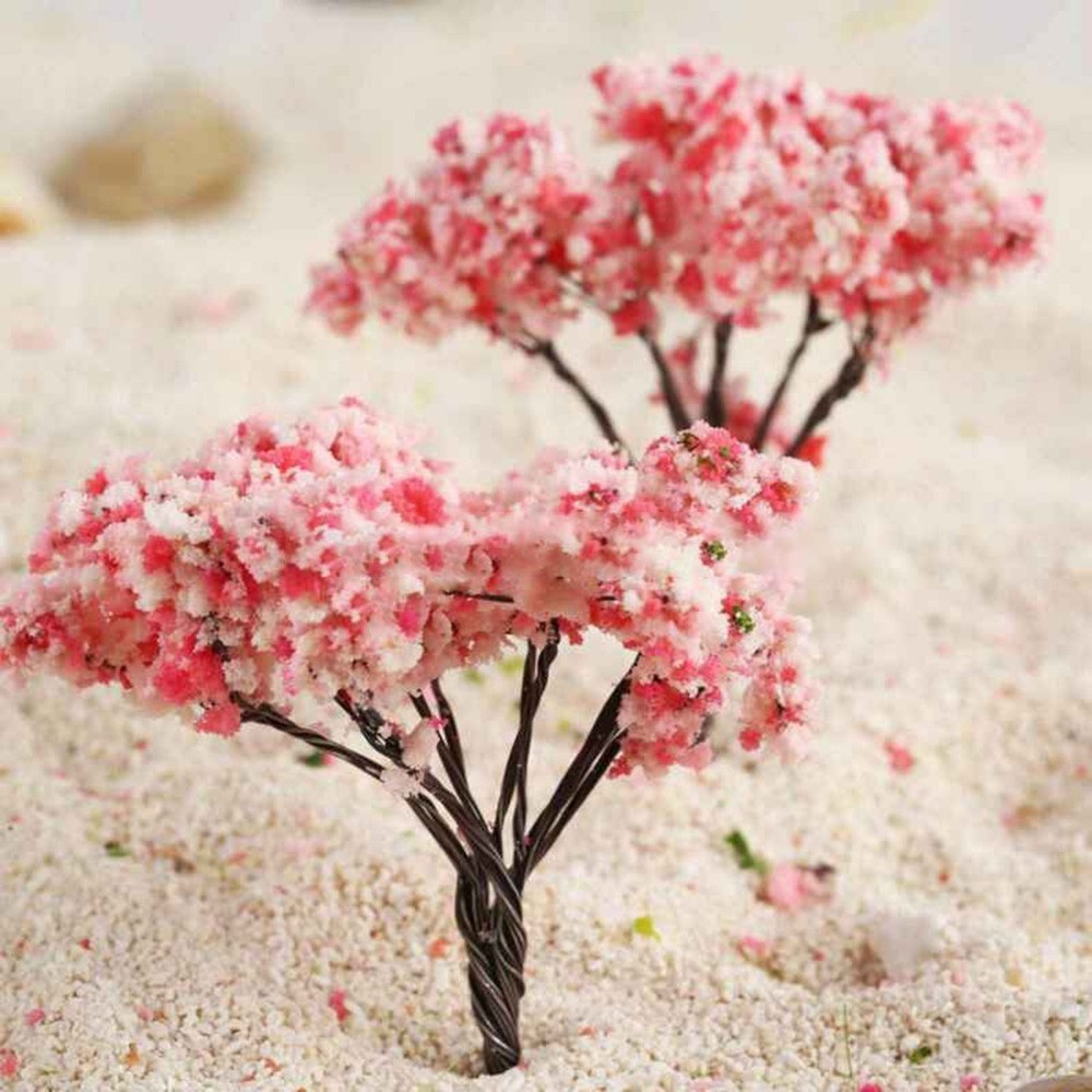 20pcs Tree model Flowering Railway Layout Scene Decoration High quality