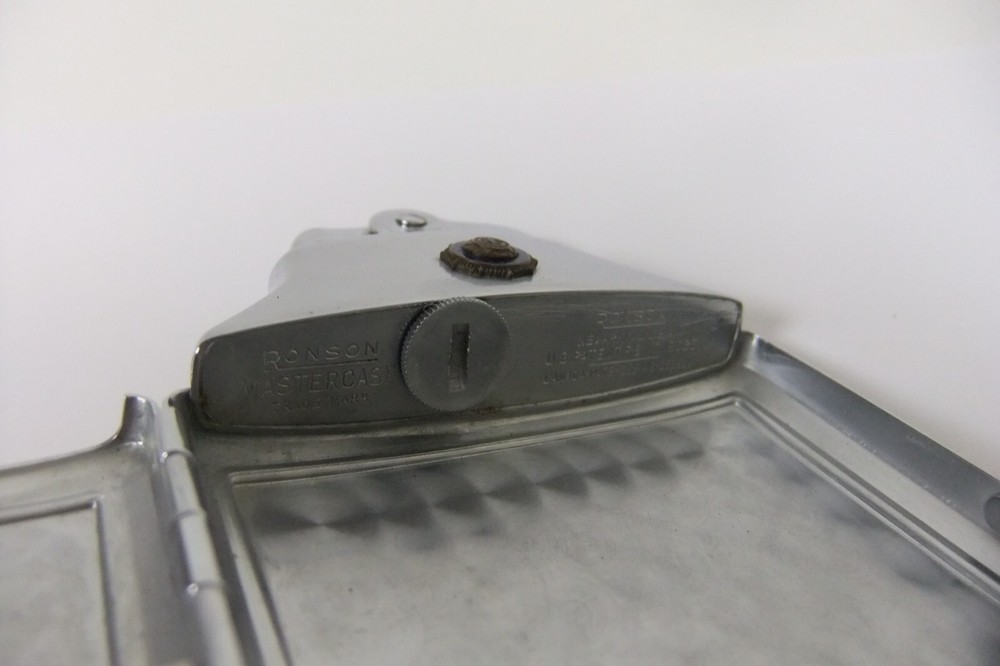 Vintage Ronson Mastercase Cigarette Case Lighter American Legion