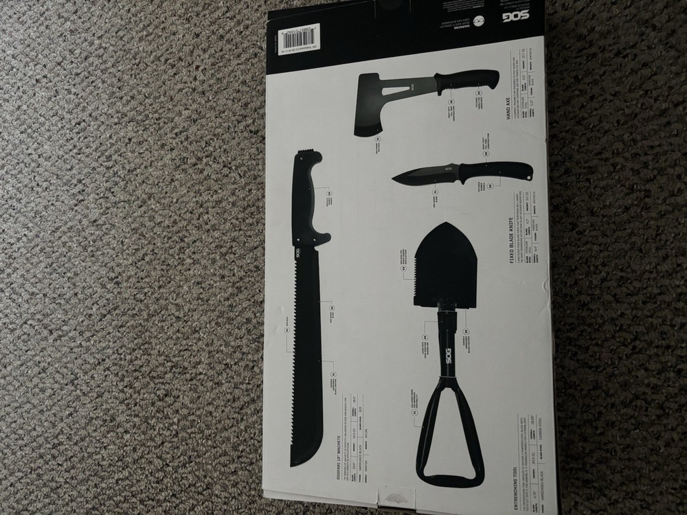 SOG Pro 6.0 4-Piece Knife Kit