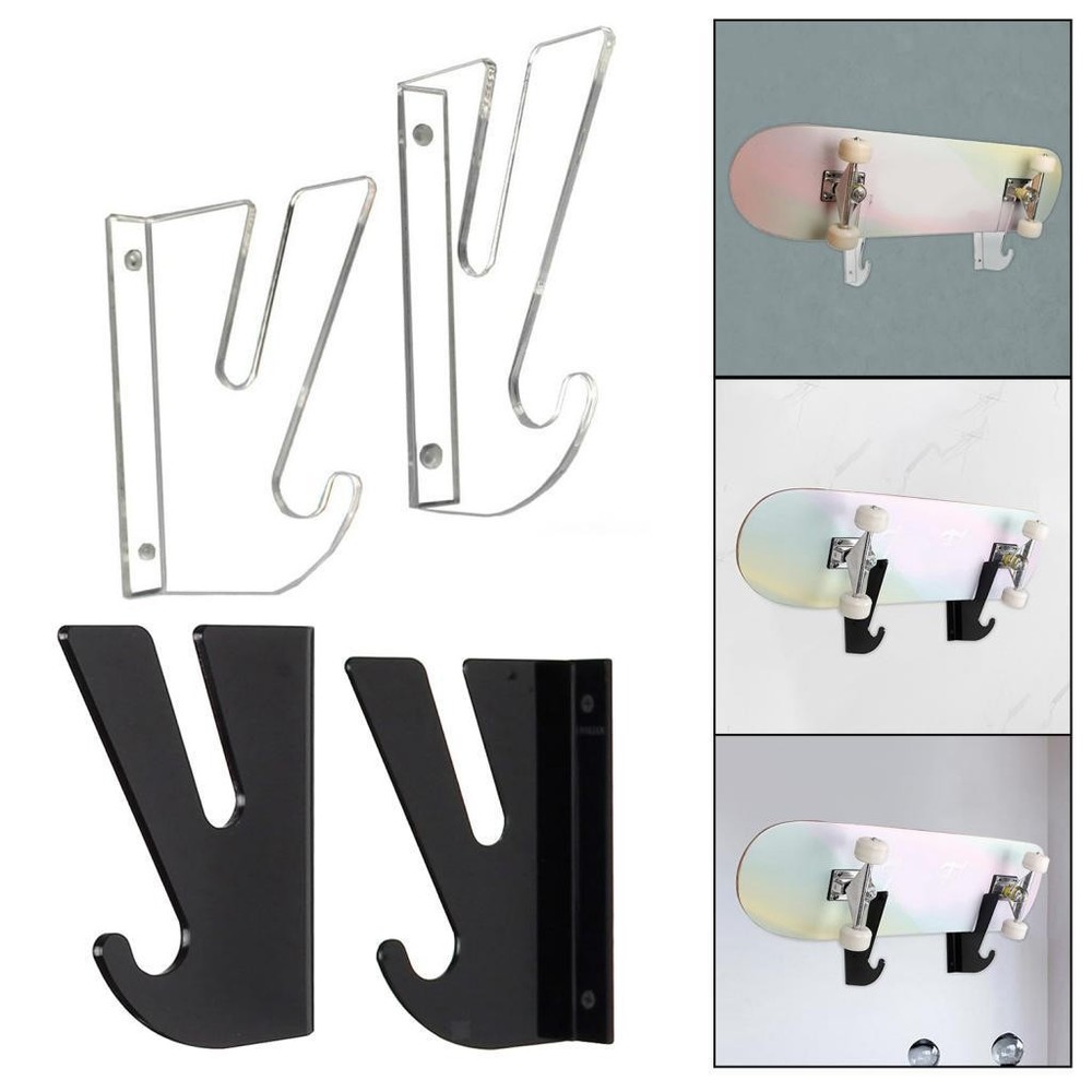 Skateboard Wall Mounted Display Rack, Horizontal Skateboard Hangers