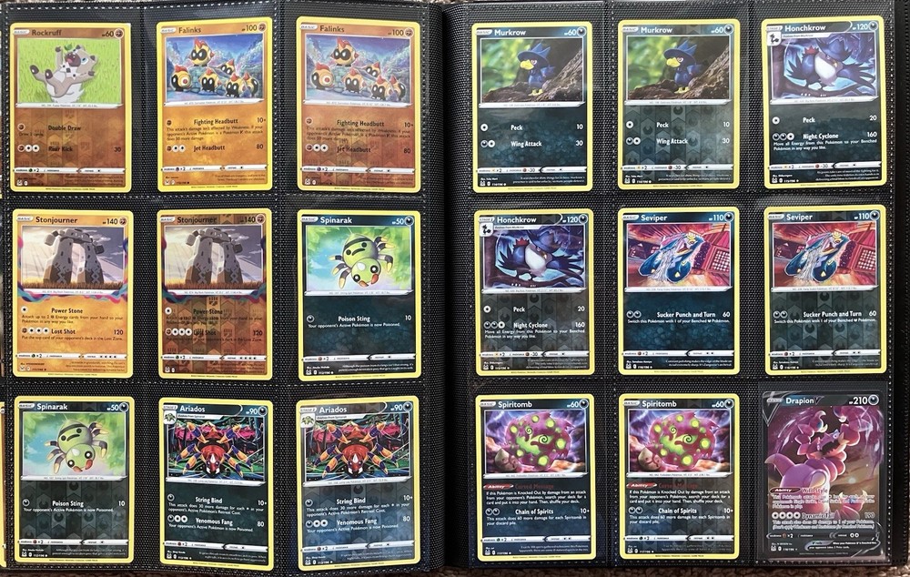 POKÉMON Lost Origin Binder Complete Base Set Binder with Reverse Holo
