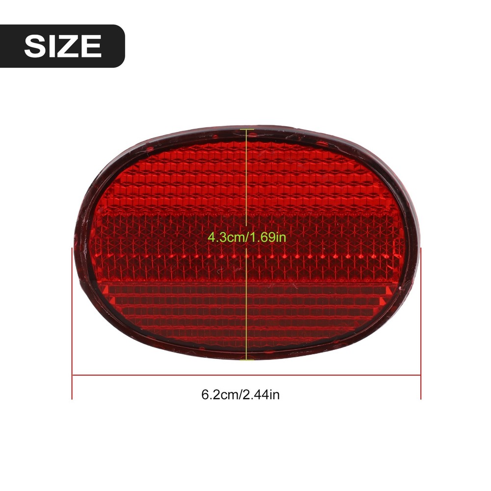 Increase Nighttime Visibility with Bicycle Oval Rear Mudguard Reflector