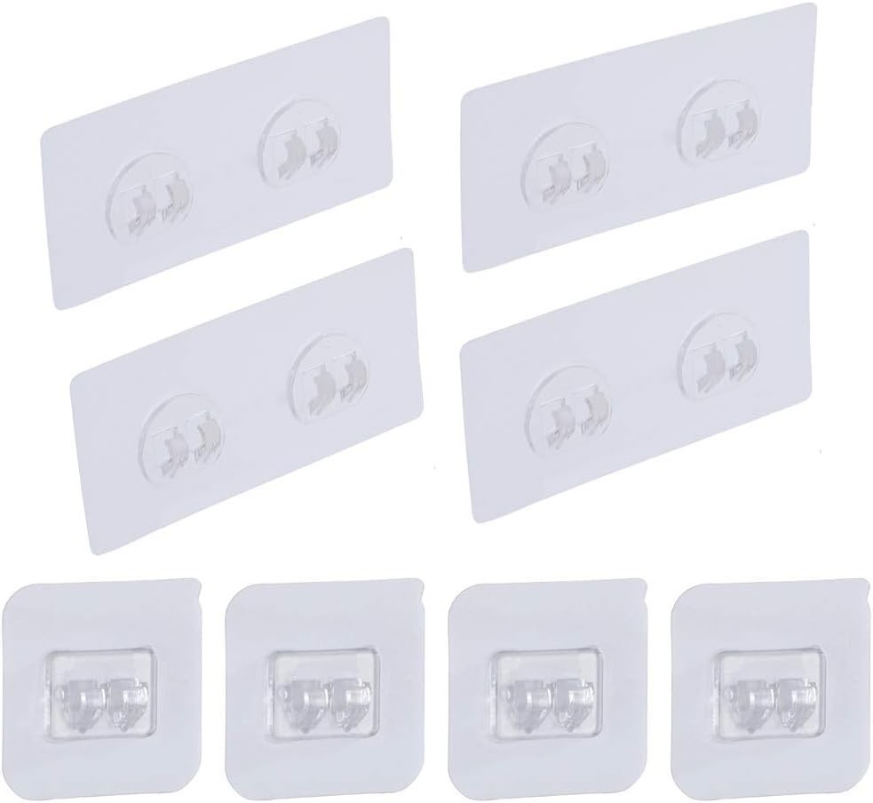 Minimalist 8-Pack Corner Shower Caddy Adhesive Strips - Easy Installation