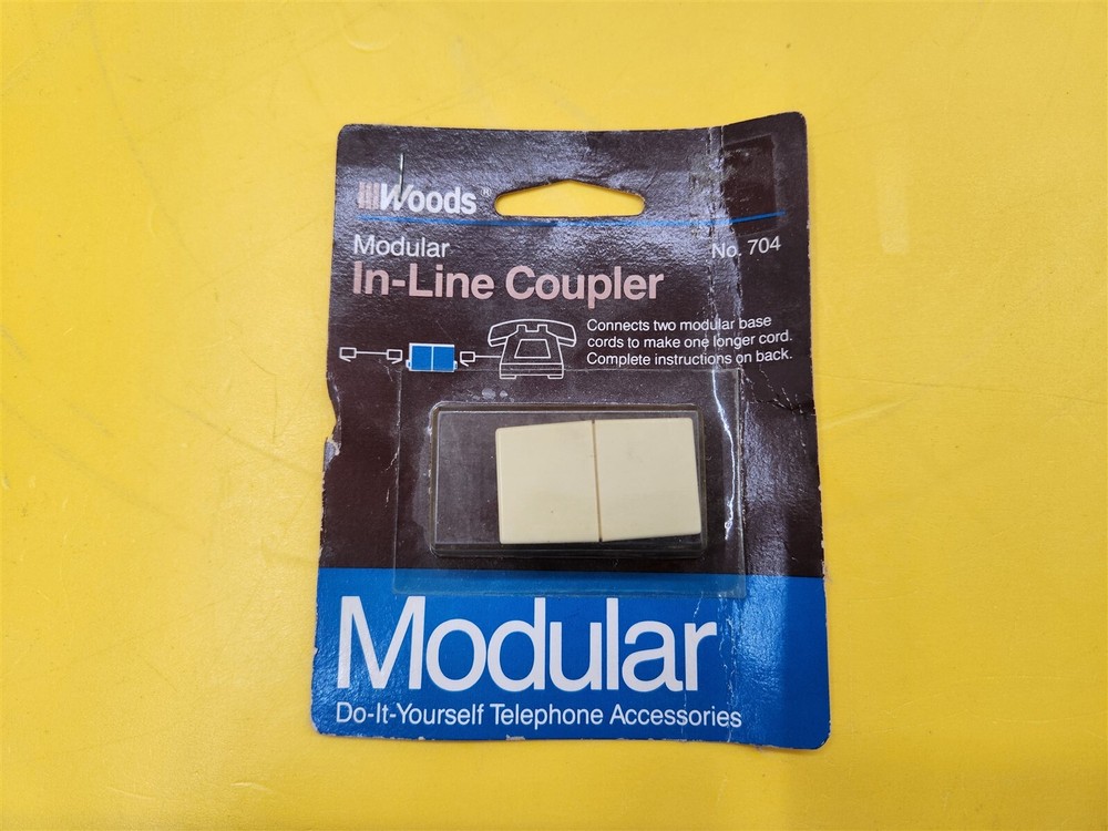 ⭐️⭐️⭐️⭐️⭐️ Woods Modular In-Line Coupler Telephone Accessories