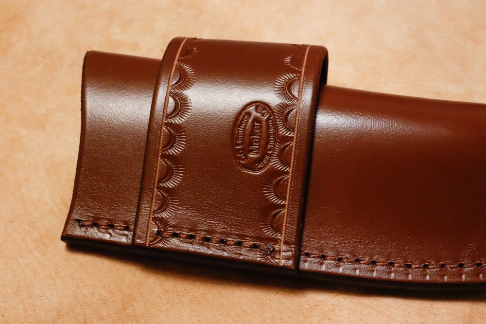 Custom Leather Crossdraw Sheath for KA-BAR BK2