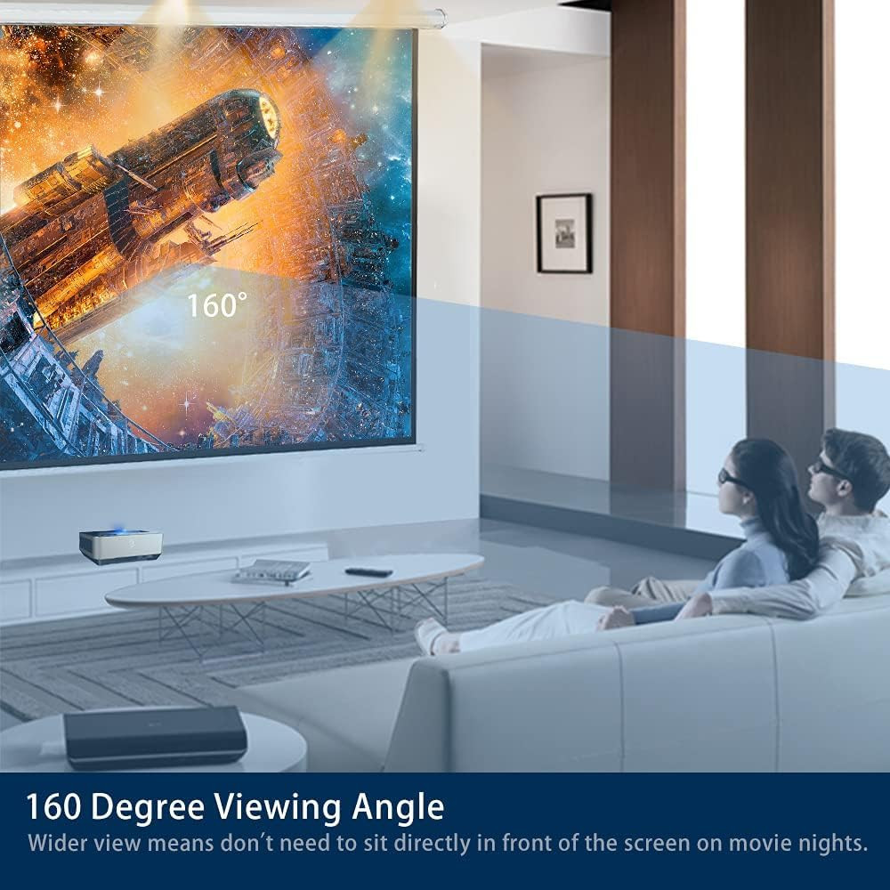 120" Motorized Projector Screen Electric Diagonal Automatic Projection 16:9 H...