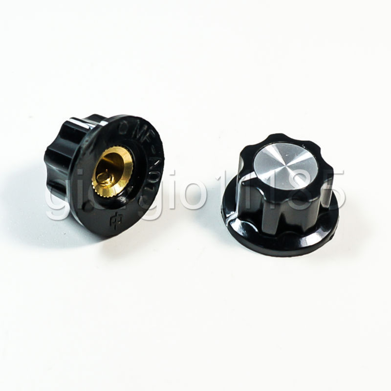 10pcs Plastic Control Round Srew Type Pot Potentiometer Knob MF-A01
