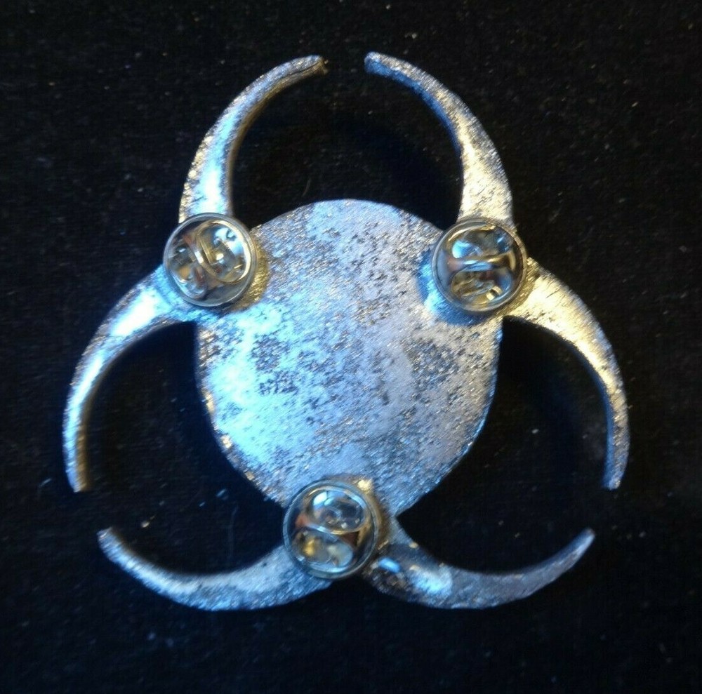 Bio-hazard Alien badge pin
