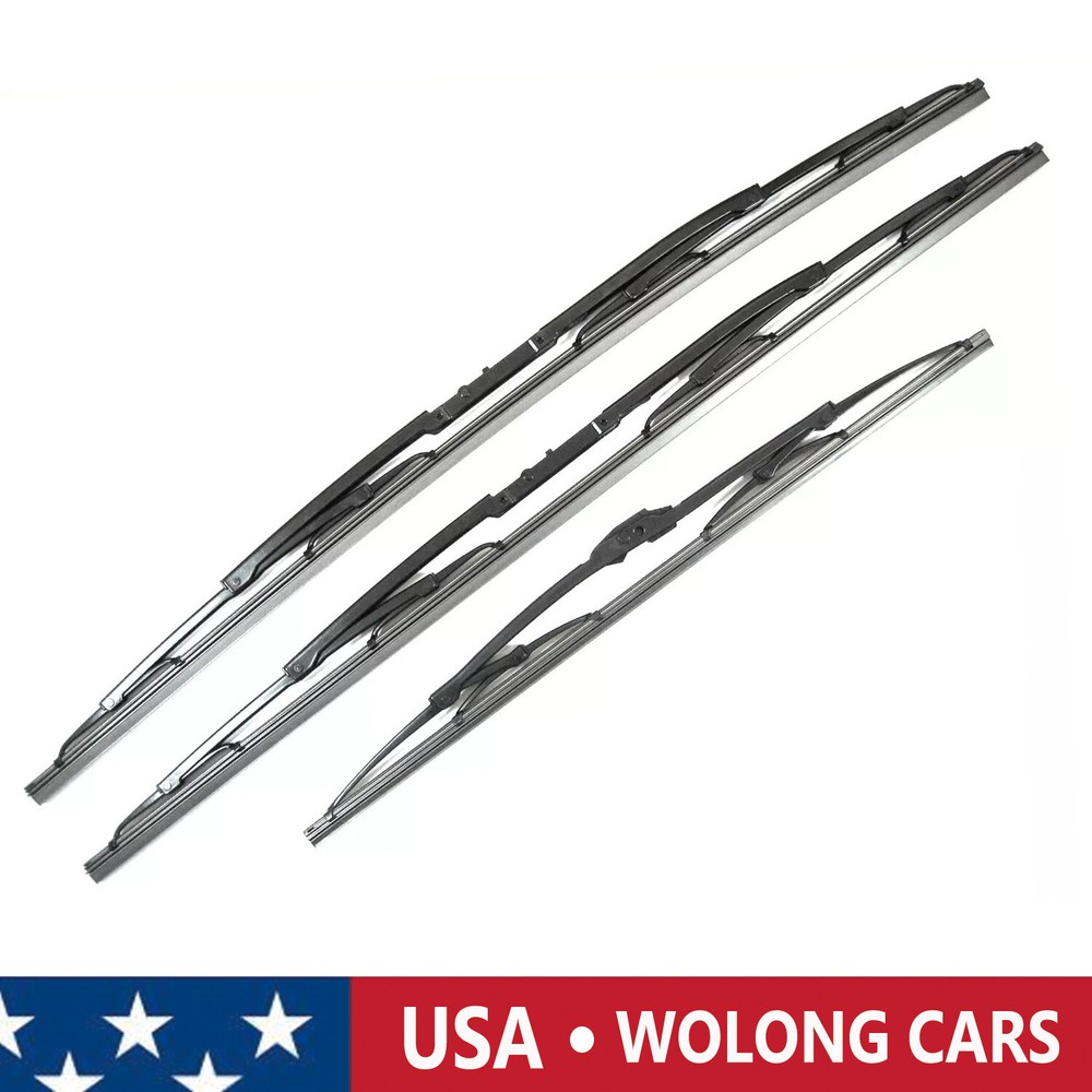 Front + Rear Wind Shield Wiper Blades Set for 2003-2012 Range Rover L322