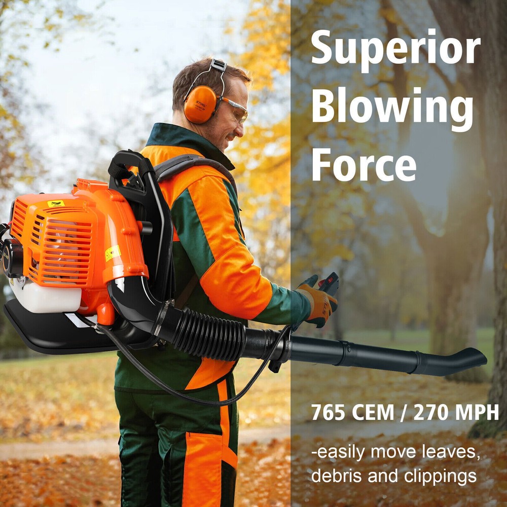 🔥26CC/43CC/30CC/63CC Leaf Blower Gas Powered Snow Blower 2-Stroke Engine 4Types