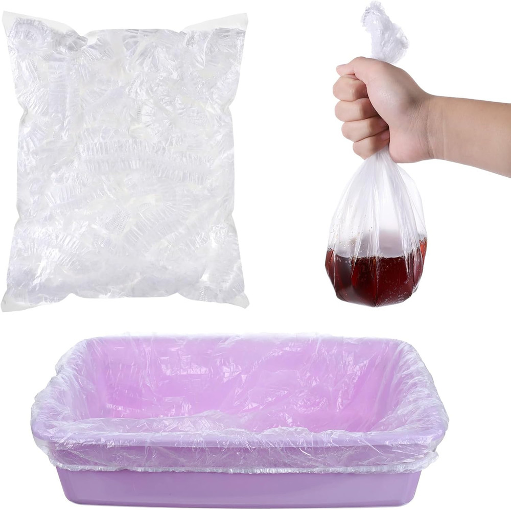 50 Pcs Disposable Cage Liners, Rabbit Litter Box Liners Small Animal Leak Proof