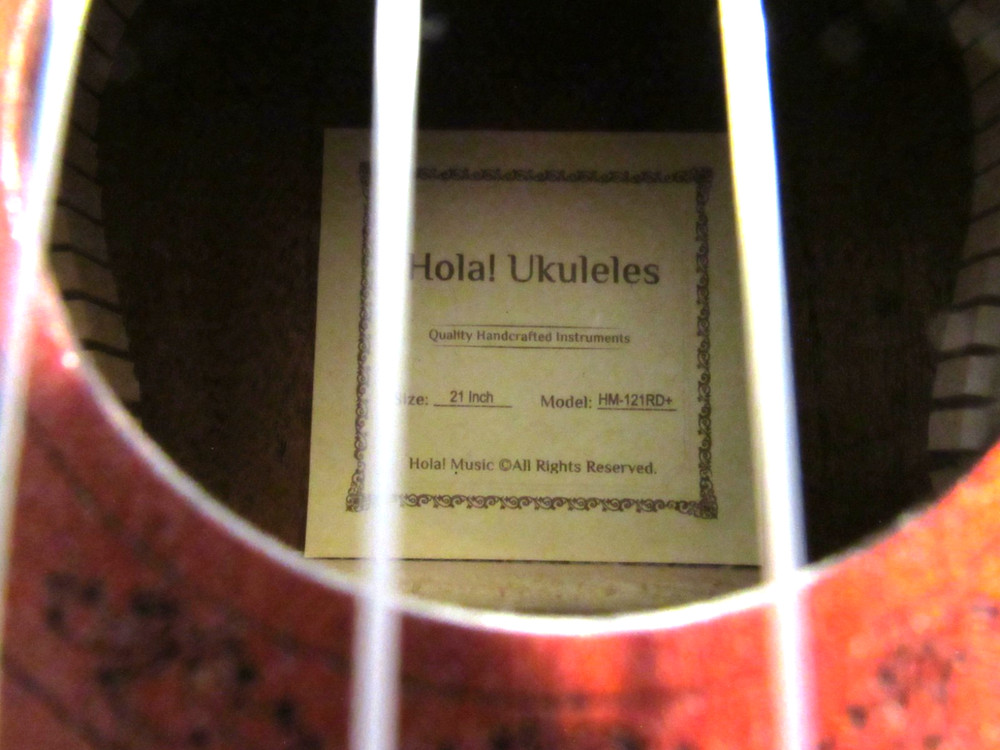HOLA UKULELE WITH CASE MODEL HM-121RD