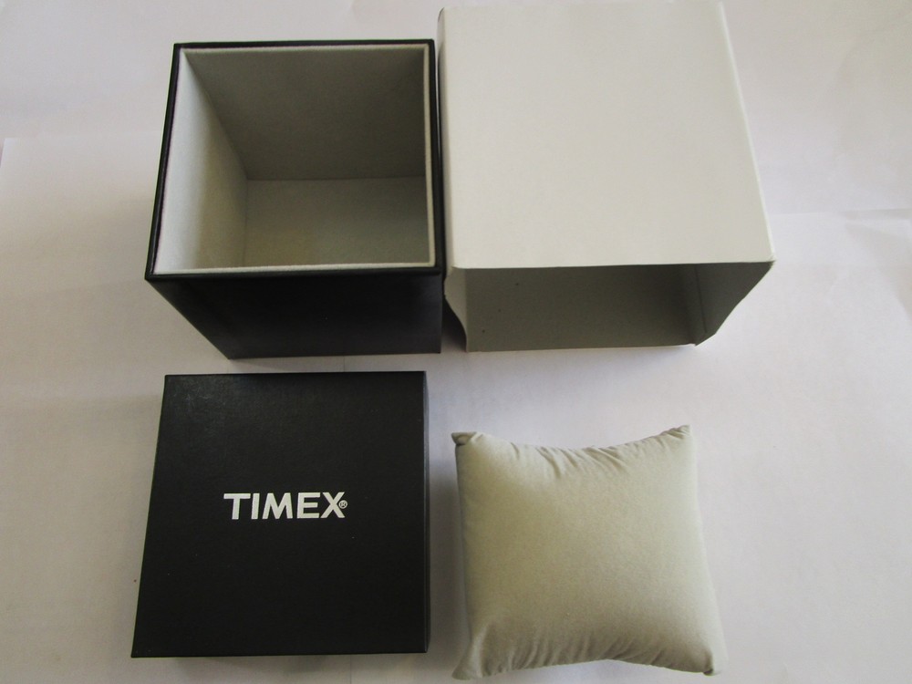Timex Black Watch Cardboard Gift Box with Pillow