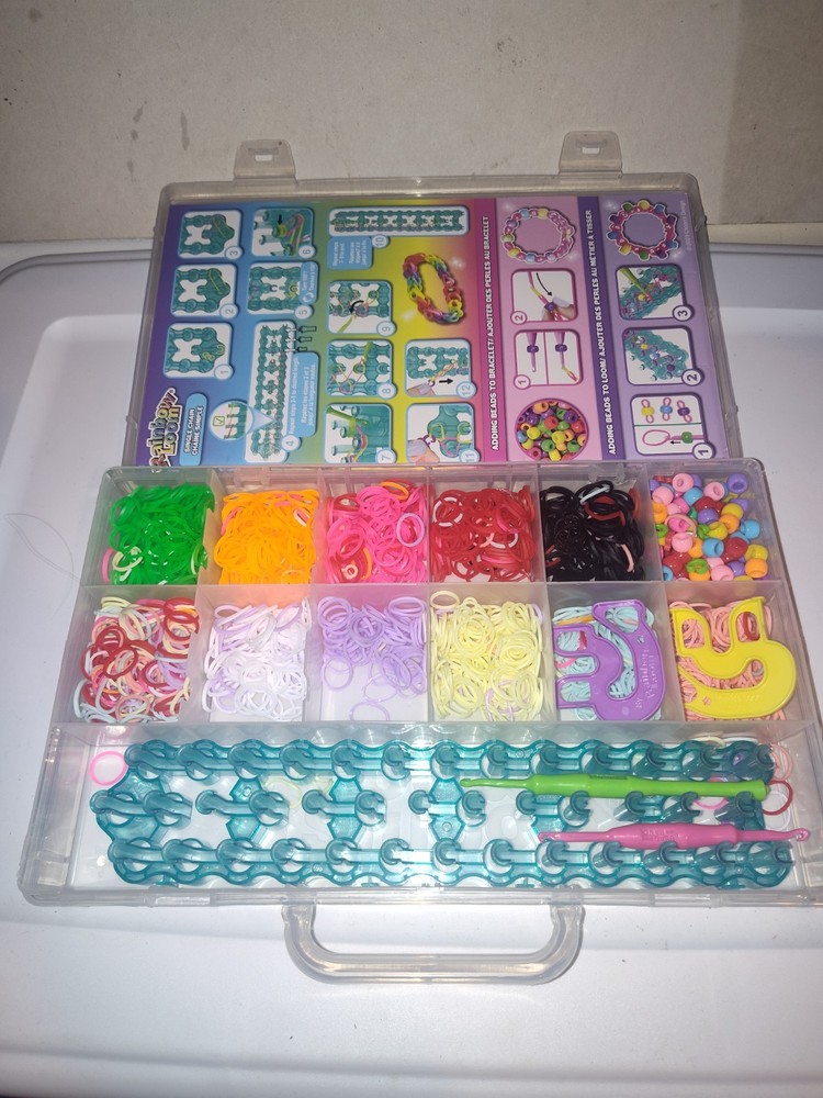 Rainbow Loom Bead Bracelet Making Kit Used