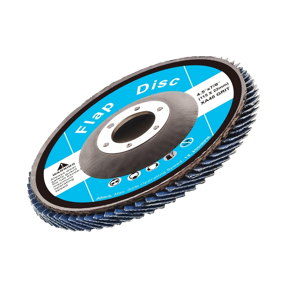 40 Grit Flap Discs - Angle Grinder Sanding Wheels - 10 Pack USA