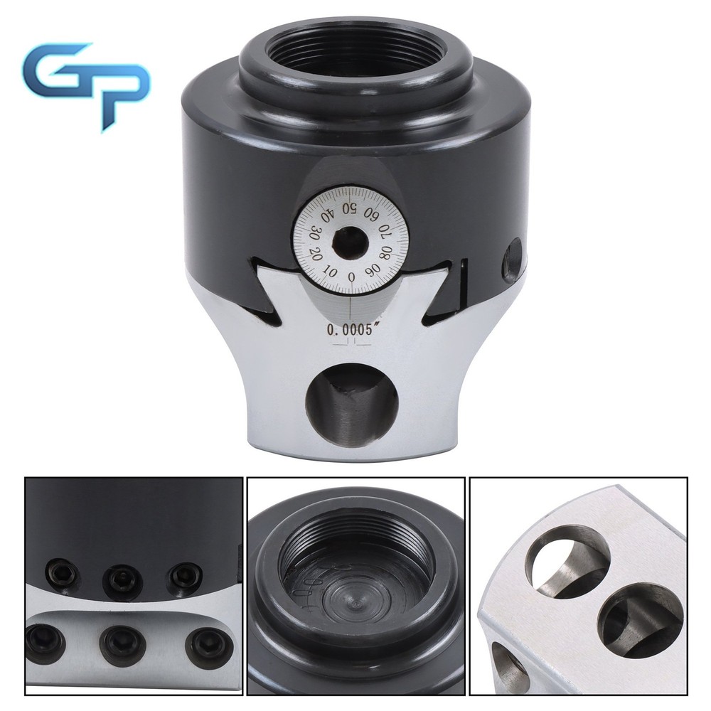 Heavy Duty 3" Precision Boring Head 0.001" Adjustable 1-1/2-18 Thread