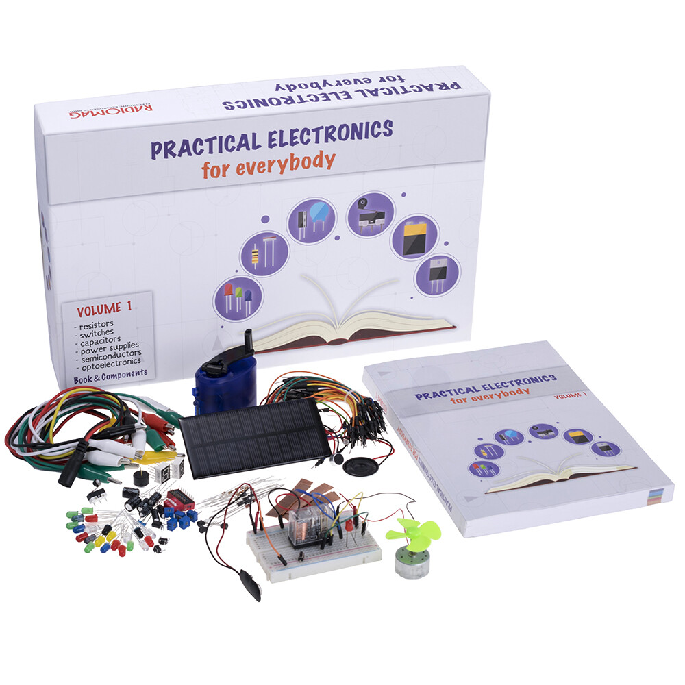 The learning package “Practical Electronics” 50+ experiments English 2019