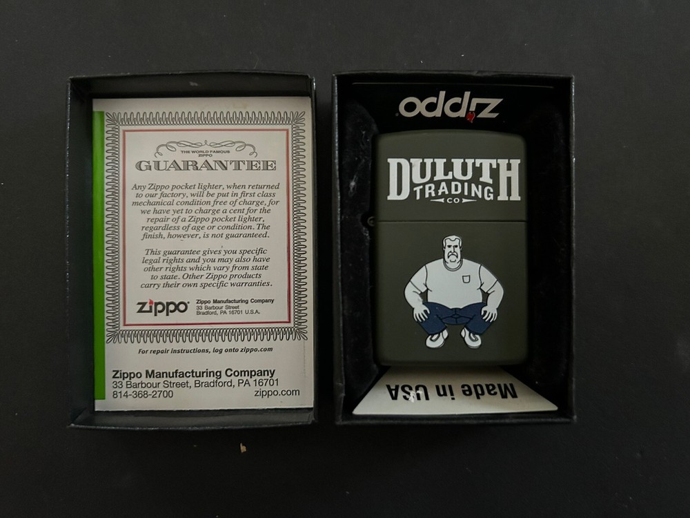 Duluth Trading Zippo Unfired