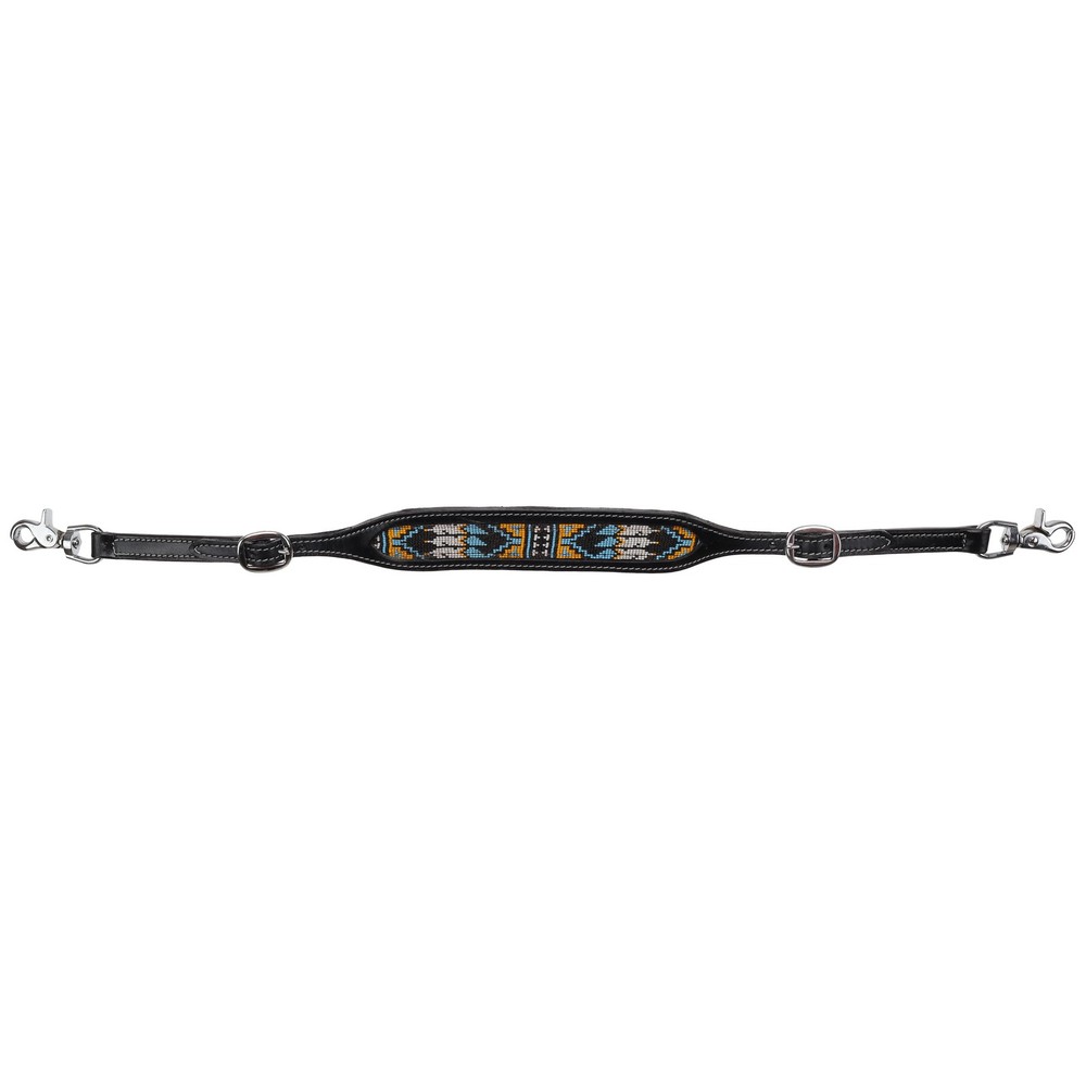 Showman Sacred Feather Beaded Wither Strap