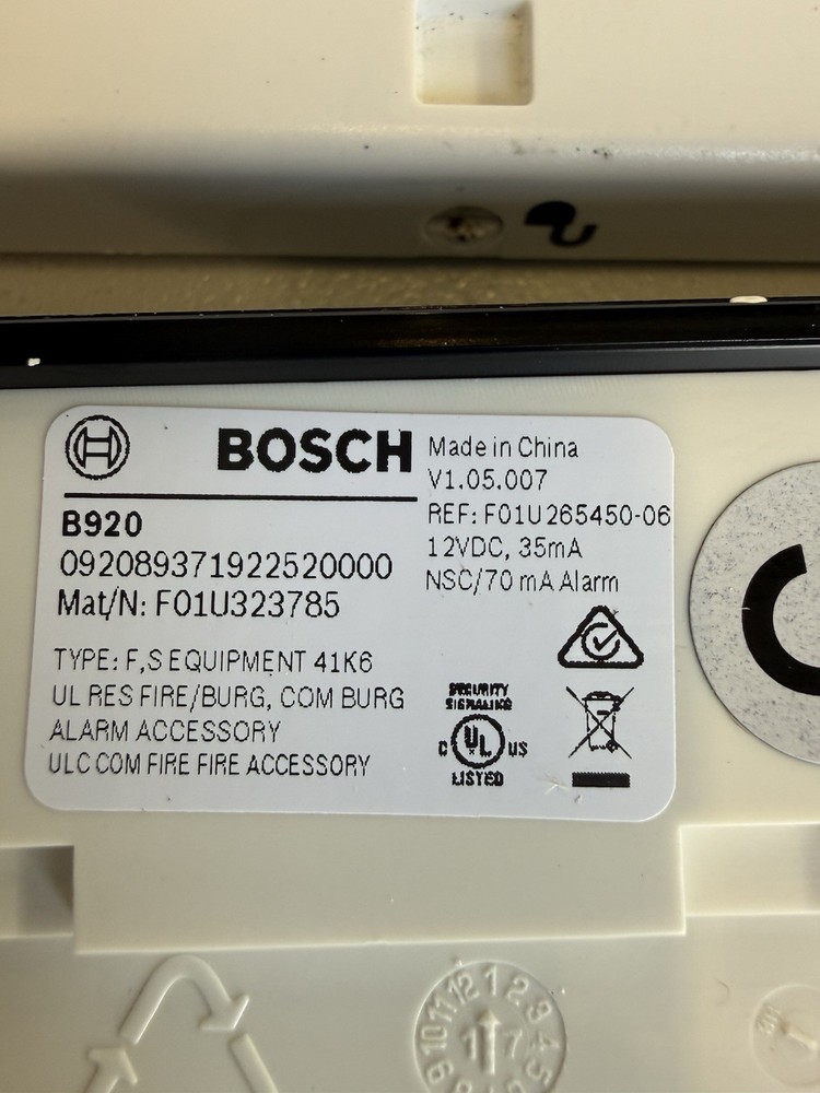 Bosch B920 Text Keypad with Function Keys LCD Display - LOT OF 2