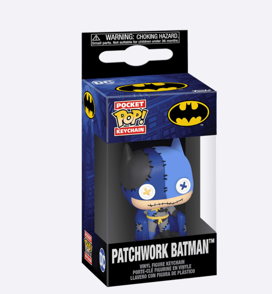 FUNKO Keychain: DC Patchwork - Batman [New Toy] Keychain, Vinyl Figure