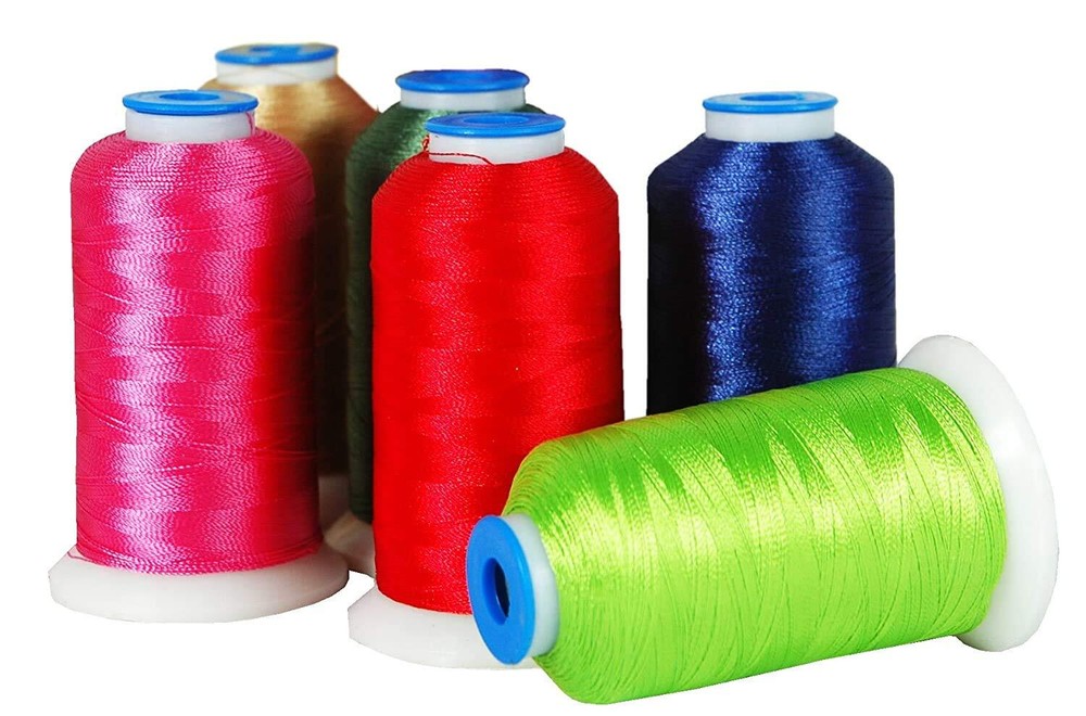Threadart 16 Cone Green Color Builder Polyester Thread Set - 1000m Cones