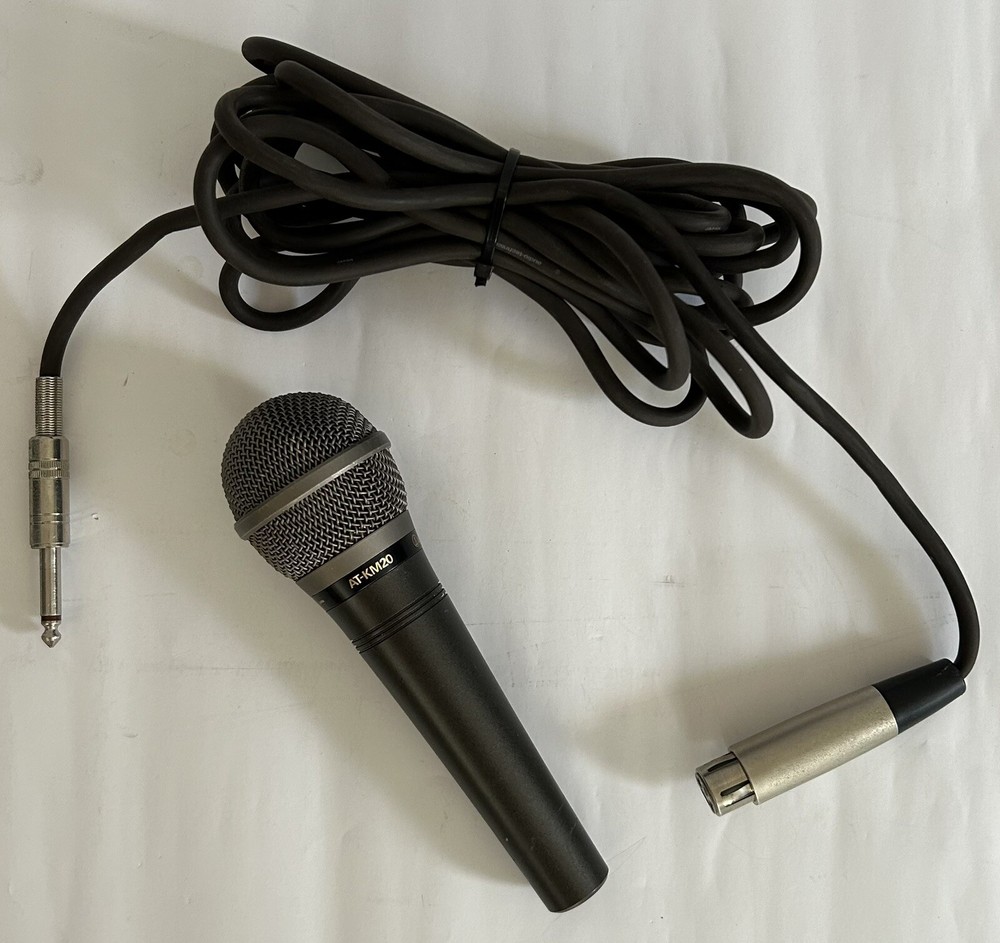 Audio-Technica AT-KM20 Unidirectional Dynamic Microphone / PreOwned-Used Once