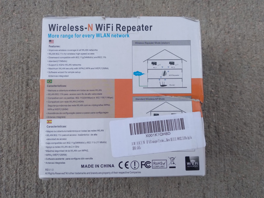 Wireless N Wifi Repeater MT02