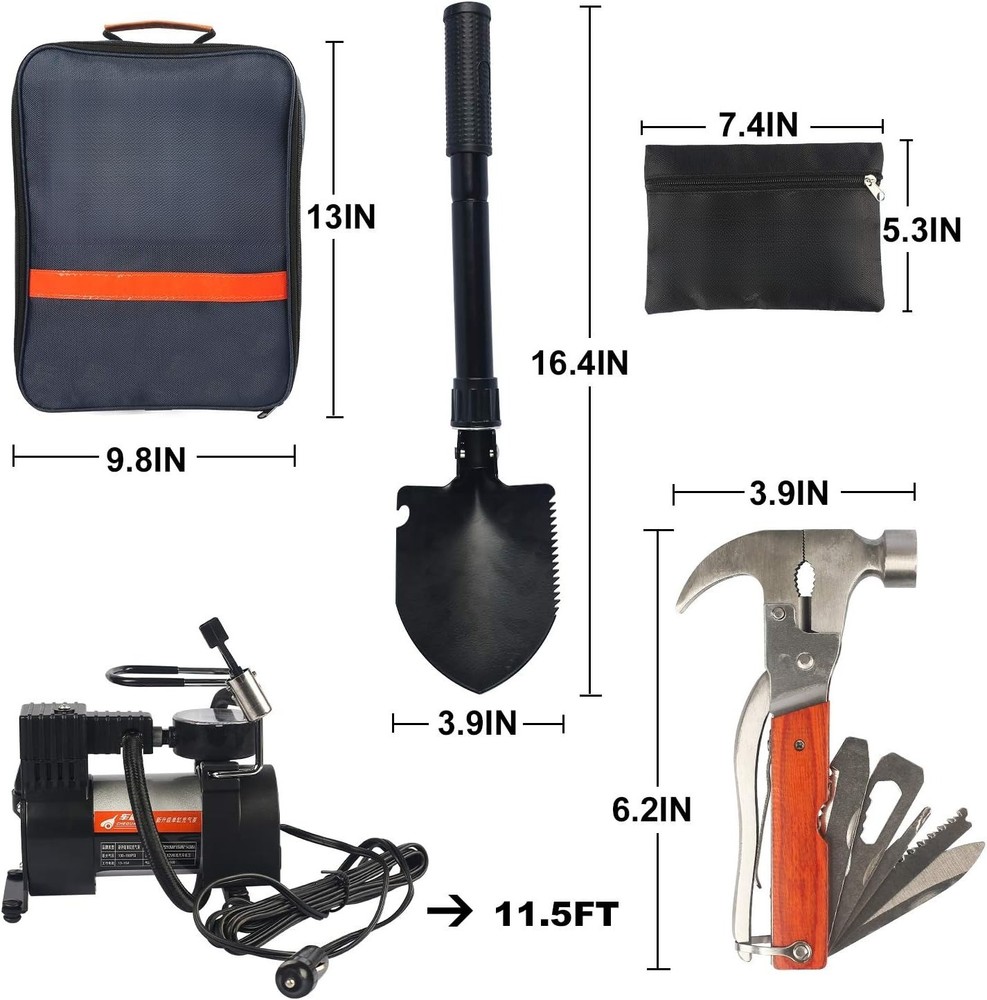 Roadside Emergency Car Kit 95 Pieces