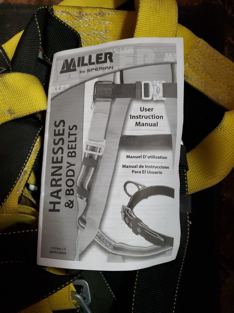 Miller Harness By Speriam Fall Protection Model 851 Tree Work Safety