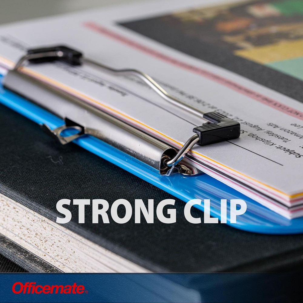 Recycled Plastic Clipboard Holds 8.5 x 11 Sheets 12 Pack