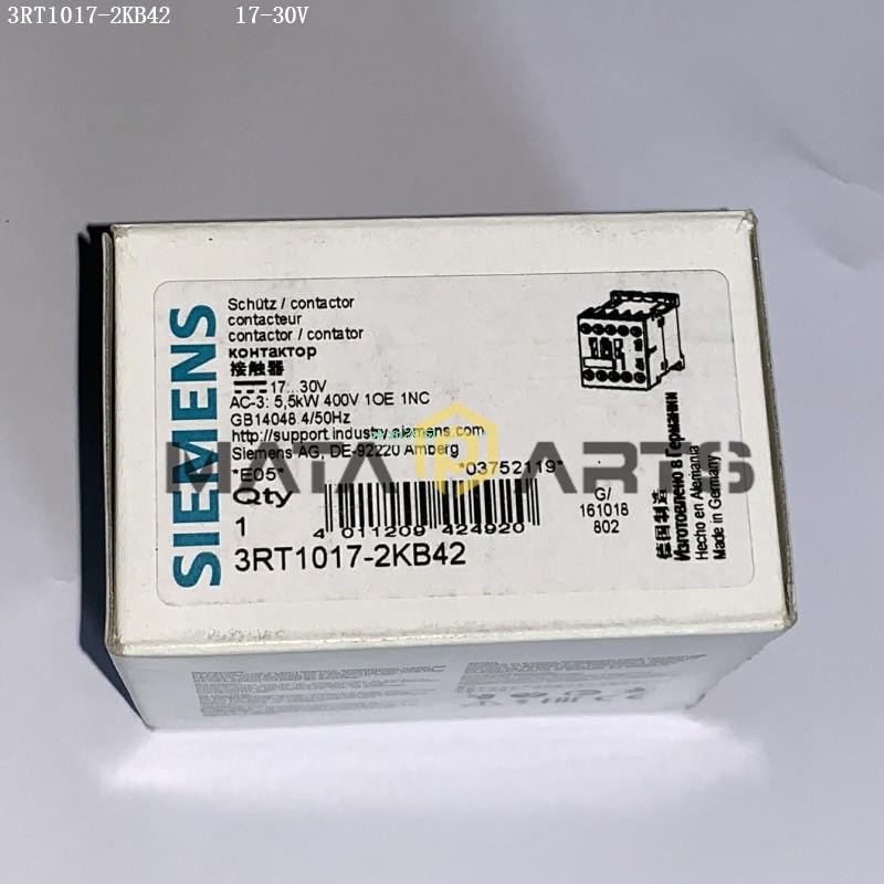 1PCS 3RT1017-2KB42 DC Contactor SIEMENS NEW