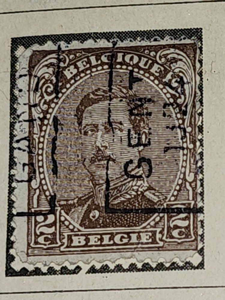 Foreign Belgium 2c Stamp Used - #H71