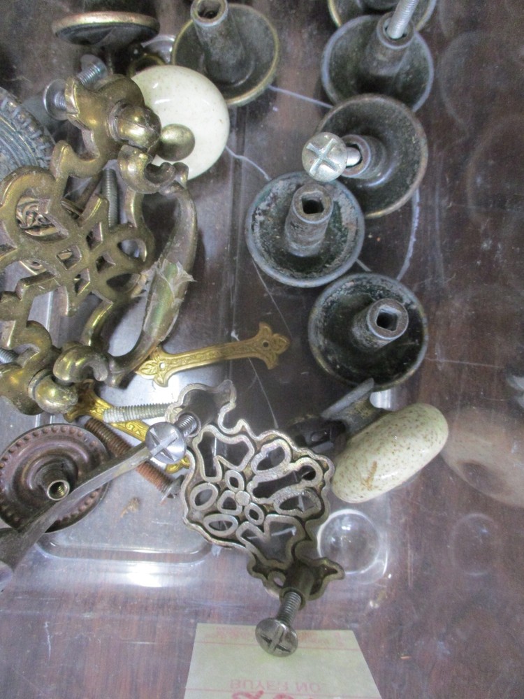 Vintage Drawer Cabinet Handle Pull Lot