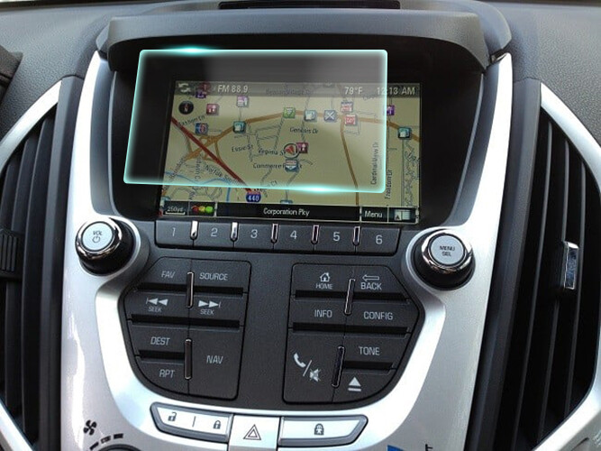 Crystal Clear Screen Protector for 2017 GMC Terrain Vehicle Navigation