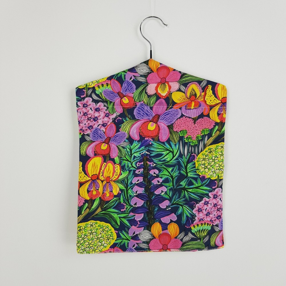 Peg Bag Handmade Bright Multi-Coloured Floral Lined Laundry Clothes Peg Holder