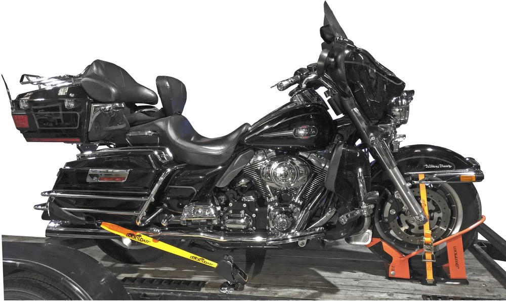 BK100 LOCK AND LOAD Motorcycle Drive-In Chock - Secure Transport System