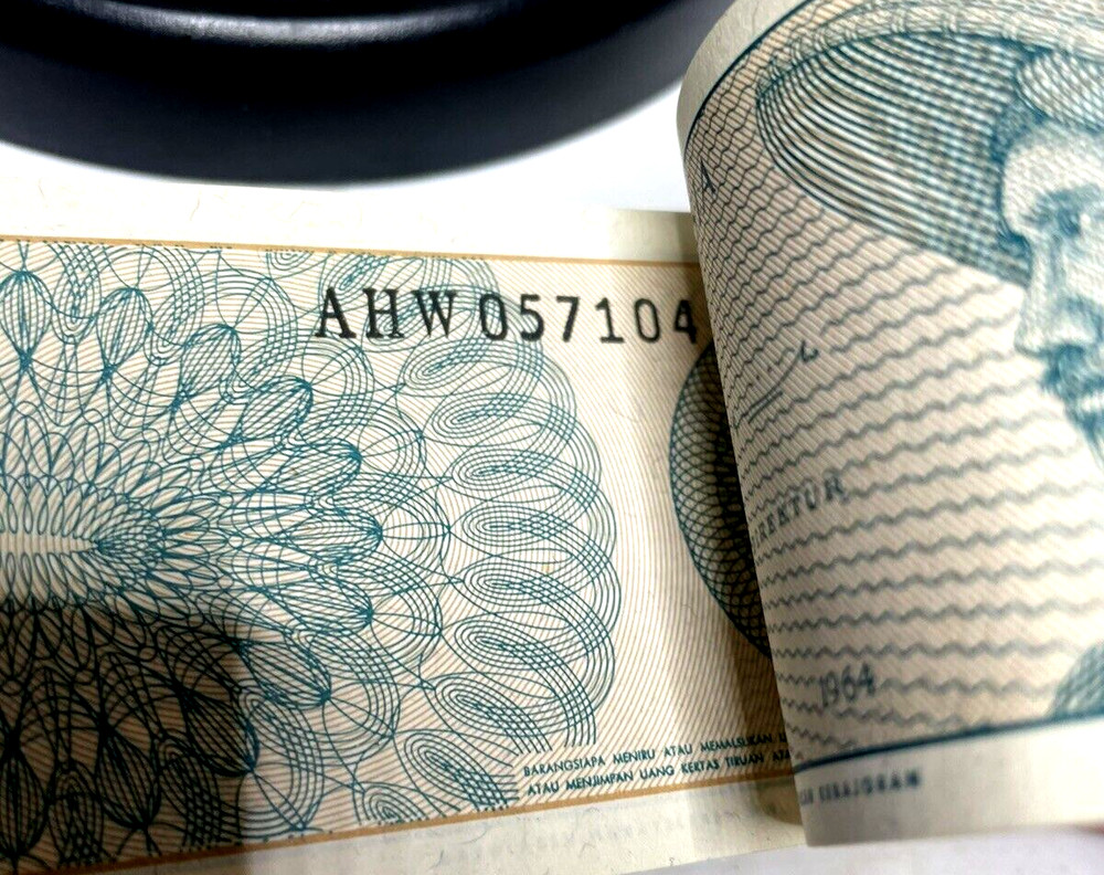 Indonesia Banknotes 1964 -"1 SATU SEN" - Uncirculated Pack 100 pieces Sequential