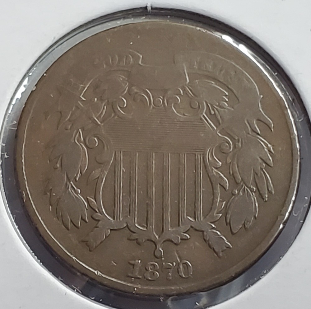 1870 Two Cent Piece - Very Good