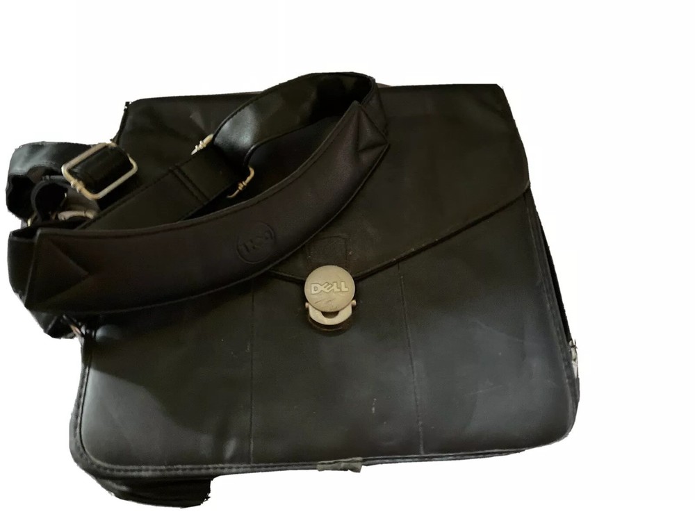 Dell Leather Laptop/briefcase W Shoulder Strap