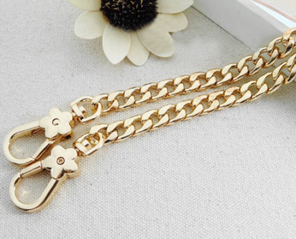 Replacement Crossbody Flower Flat Chain For Strap Handle Shoulder Handbag Bag