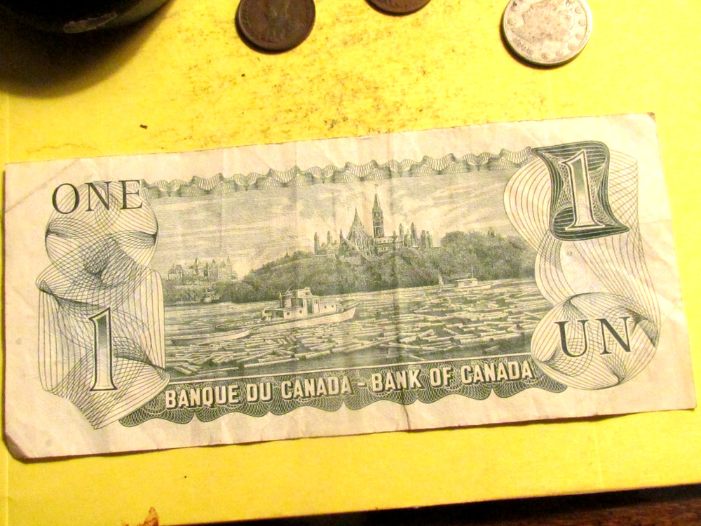 1973 Canada un/1 Dollar Banknote P #85a Ottawa