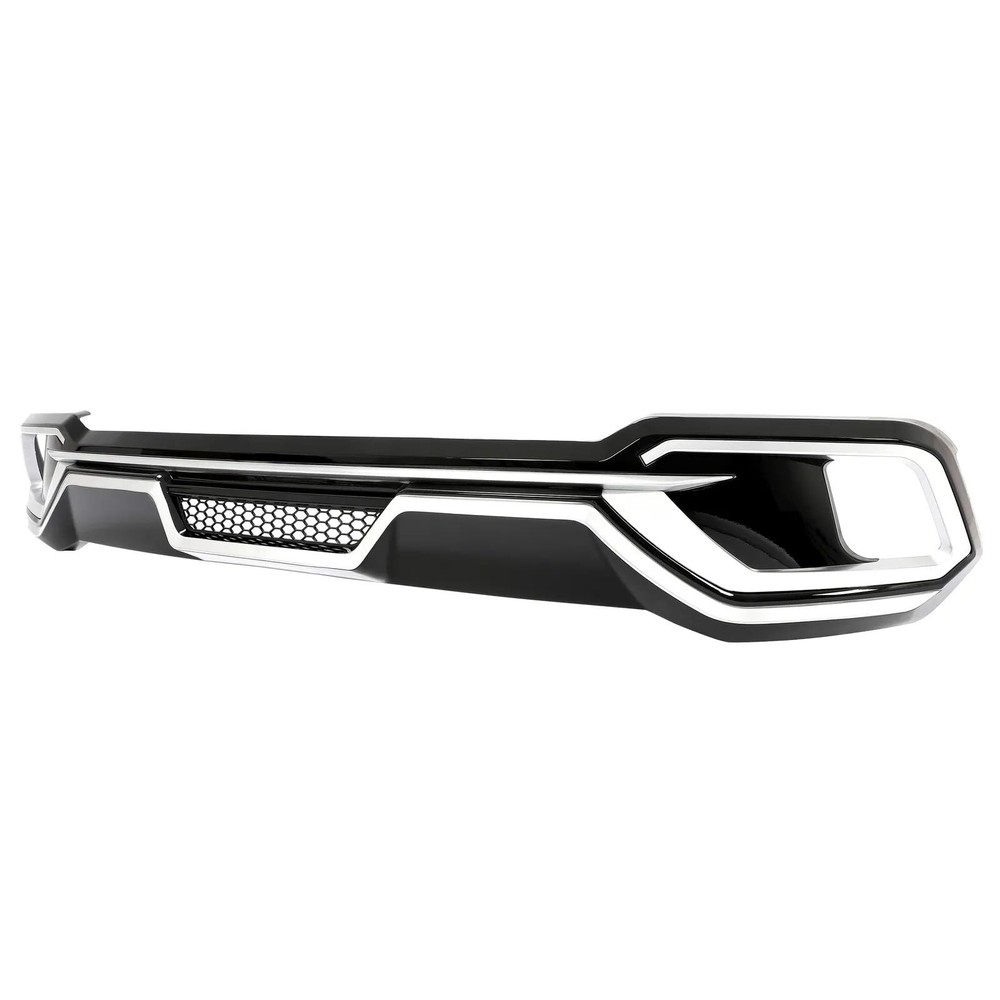 Rear Bumper Lip Diffuser for Toyota Highlander 2017-2019 ABS Silver Black