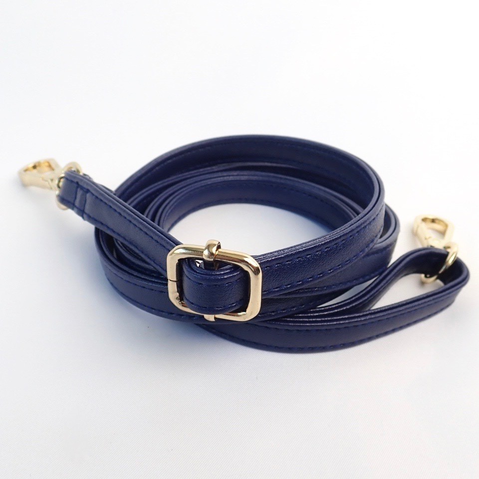 Free Shipping Shoulder Strap (Navy) Cotton Raffia