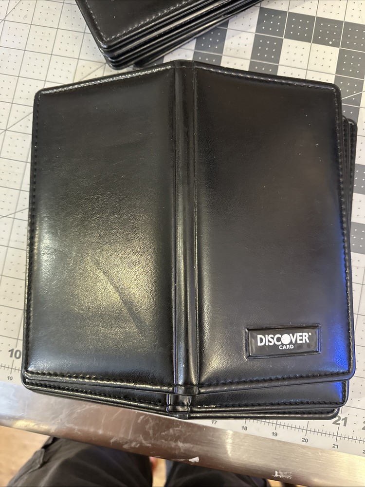 9- Used Double Panel Discover CHECK Books PRESENTERS RESTAURANT