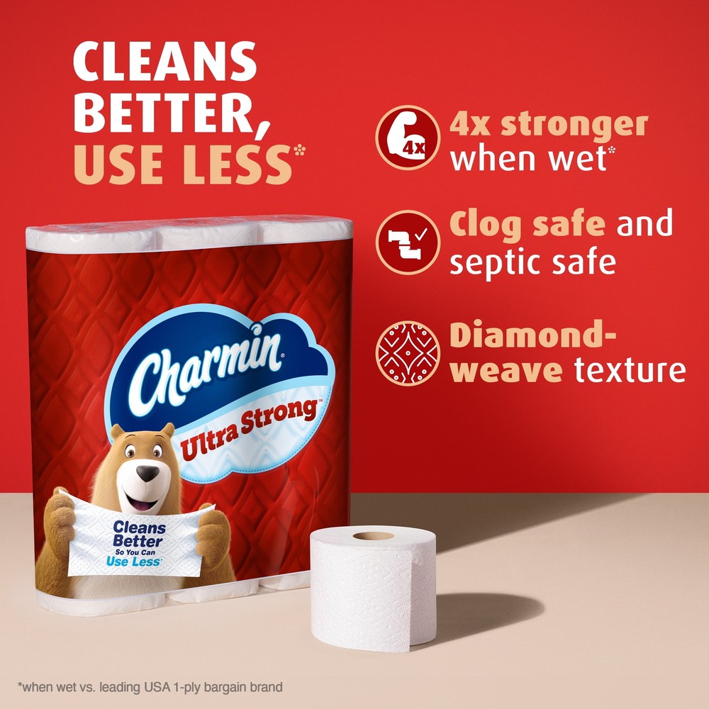 Toilet Paper Ultra Strong, 12 Mega Rolls