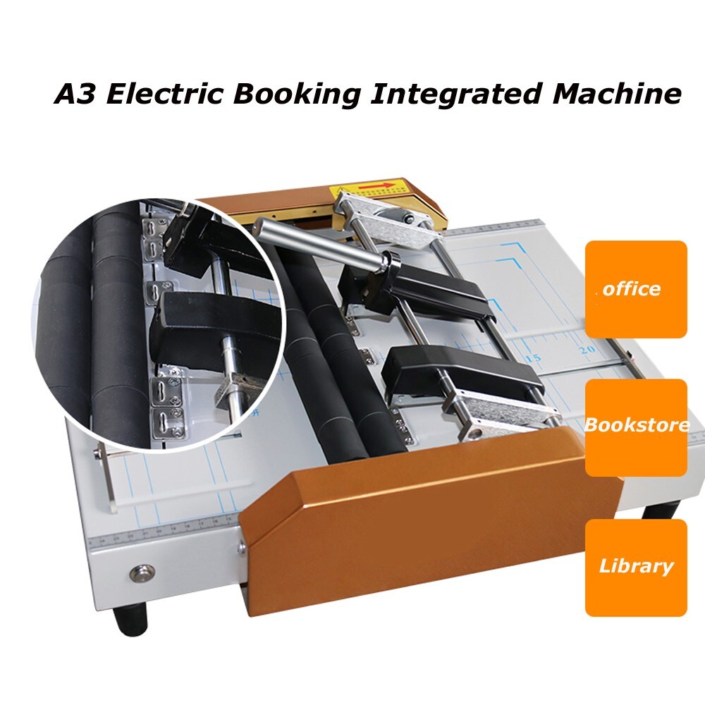A3 Electric Booking Integrated Machine Automatic Binding/ Folding Machine 110V