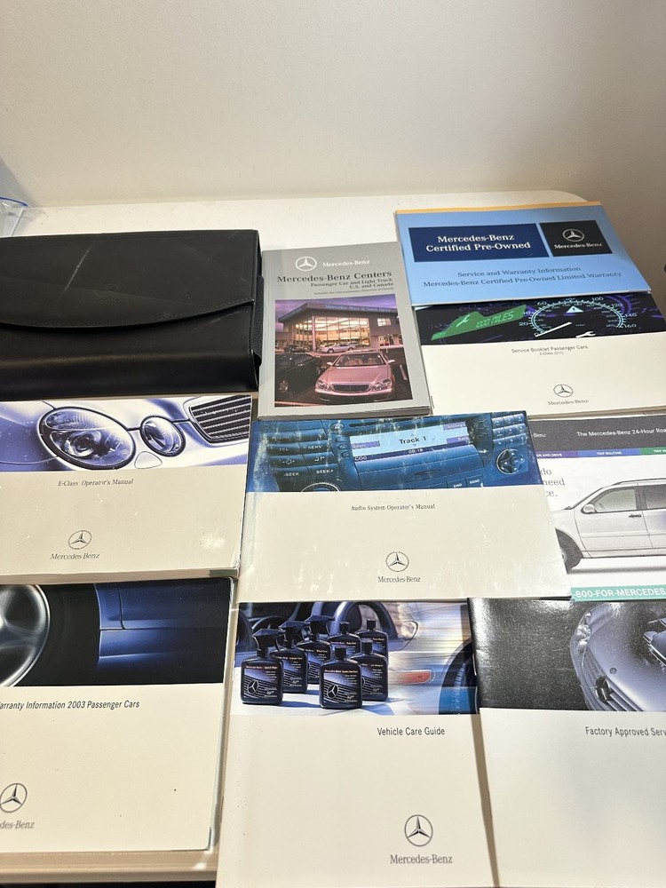 2003 Mercedes-Benz E-Class Owners Manual Set