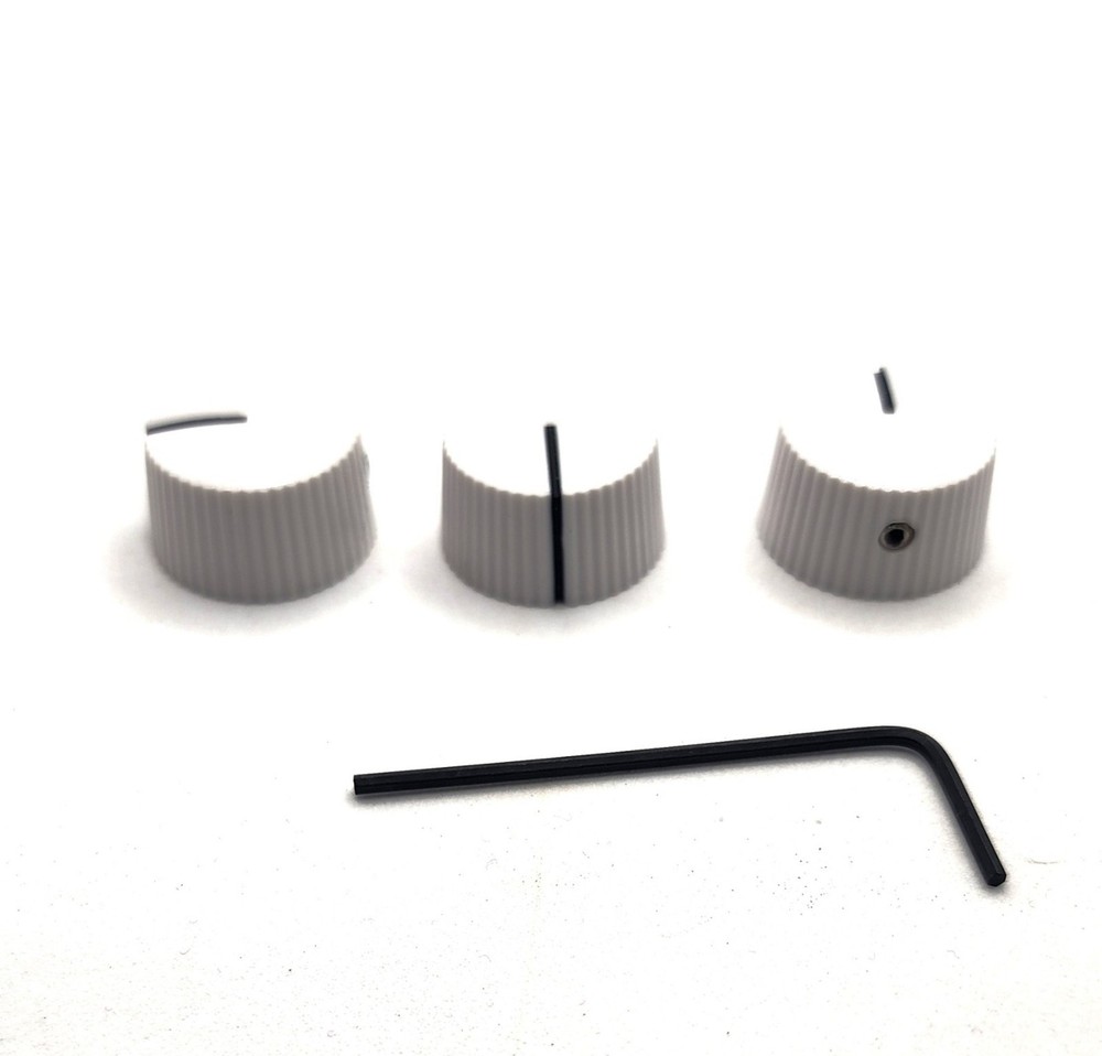 3-Pack  White "Cupcakes" Knobs Replacements Vintage Harmony