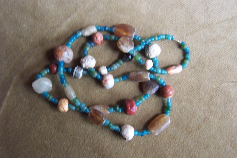 Precolumbian ancient necklace-30"